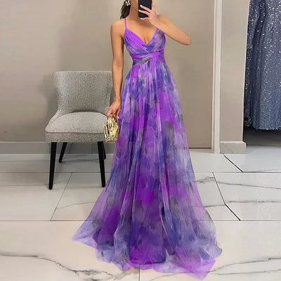 Giselle - Robe maxi fleurie envoûtante